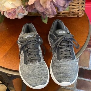 Skechers WomenGo Walk Black Gray Sneakers